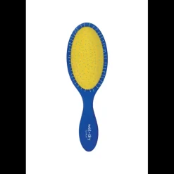 Cepillo de pelo desenredante azul y amarillo CALA Wet N Dry Cobalt Blue/ Yellow