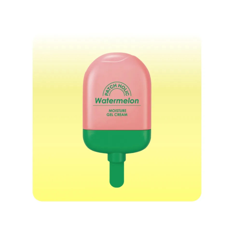 Crema Hidratante 8 tipos de hialurónico PATCH HOLIC Watermelon Moisture Gel Cream