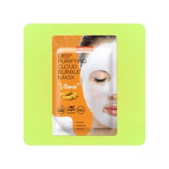 Mascarilla de Burbujas con Vitaminas Purederm Deep Purifying Cloud Bubble Mask "Vitamin"