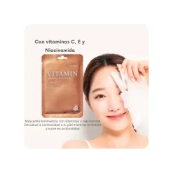 Mascarilla de Vitaminas y Niacinamida SKIN627 Vitamin with Niacinamide Facial Mask