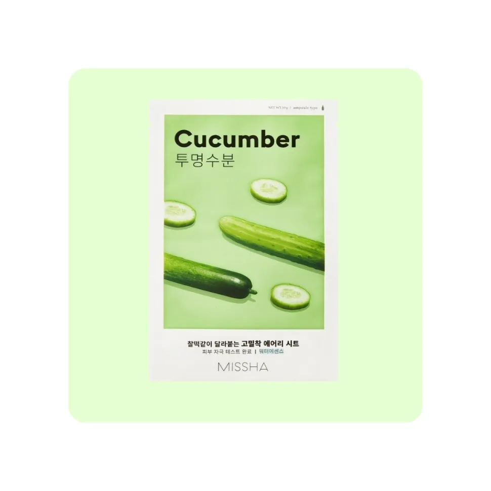 Mascarilla Hidratante MISSHA Airy Fit Sheet Mask (Cucumber)